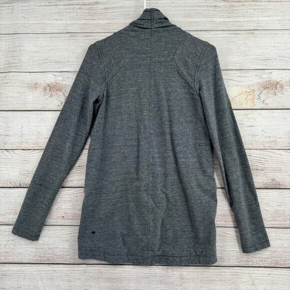 Lululemon That's a Wrap Sweater Womens 4 Heathered Gray Athleisure - Picture 2 of 13